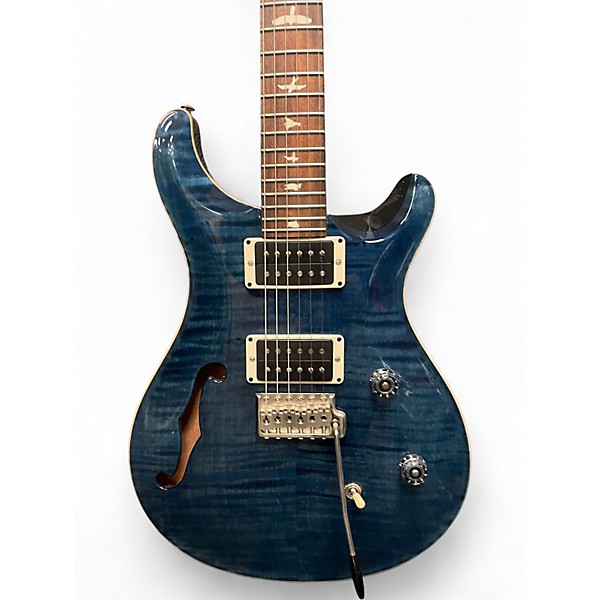 Used PRS CE SEMI HOLLOW Blue Hollow Body Electric Guitar