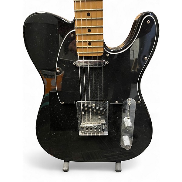 Used Fender Player Telecaster Black Solid Body Electric Guitar