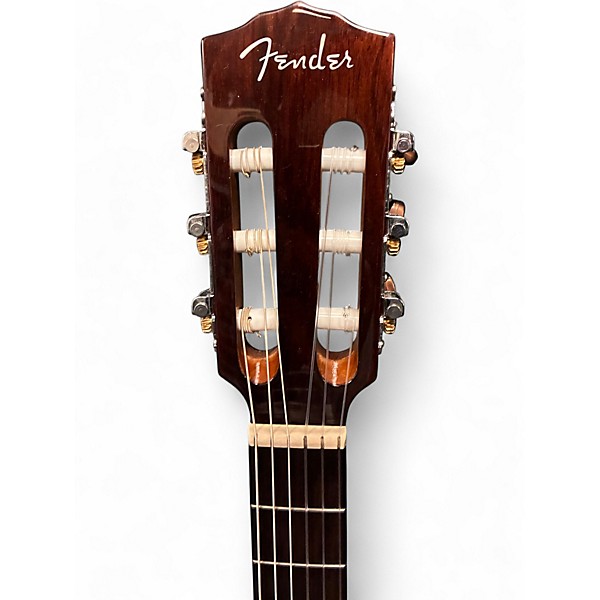 Used Fender CN-140SCE Natural Classical Acoustic Electric Guitar