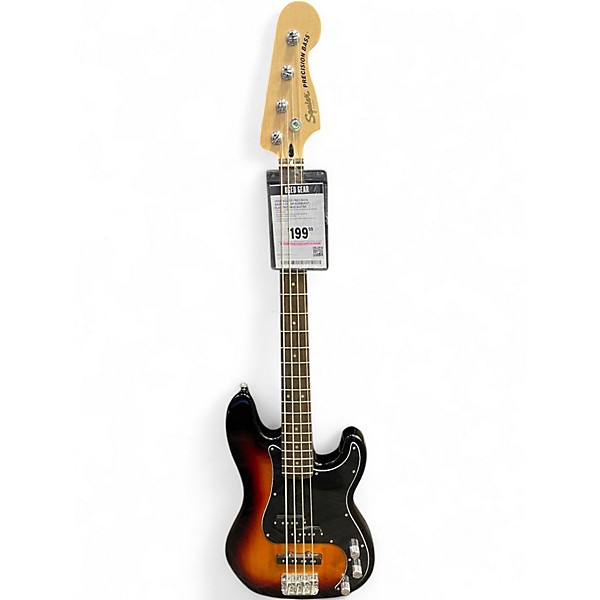 Used Squier Precision Bass 2 Color Sunburst Electric Bass Guitar