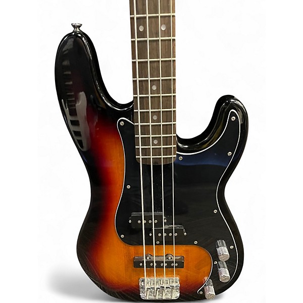 Used Squier Precision Bass 2 Color Sunburst Electric Bass Guitar
