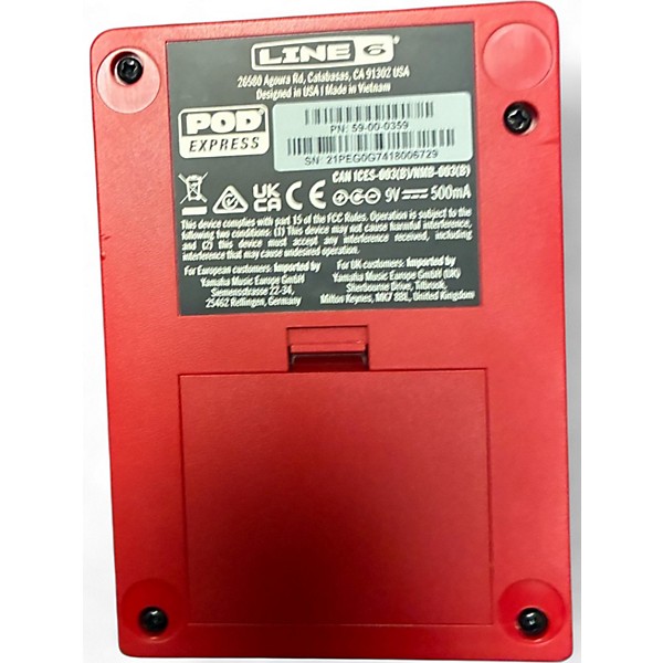 Used Line 6 Pocket Pod Express Amp Modeler Effect Processor