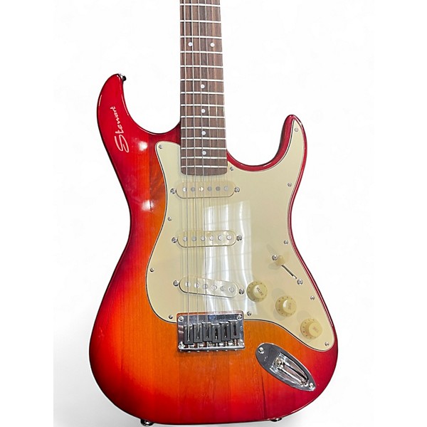 Used Stewart Stow Away Sunburst Electric Guitar