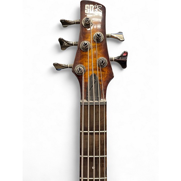 Used 2016 Ibanez sr405e dark burst Electric Bass Guitar
