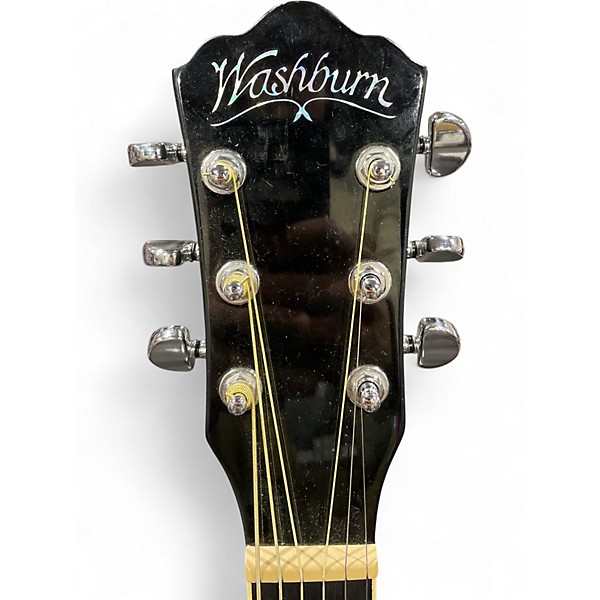 Used Washburn DFBACEB ASH BURL Acoustic Electric Guitar