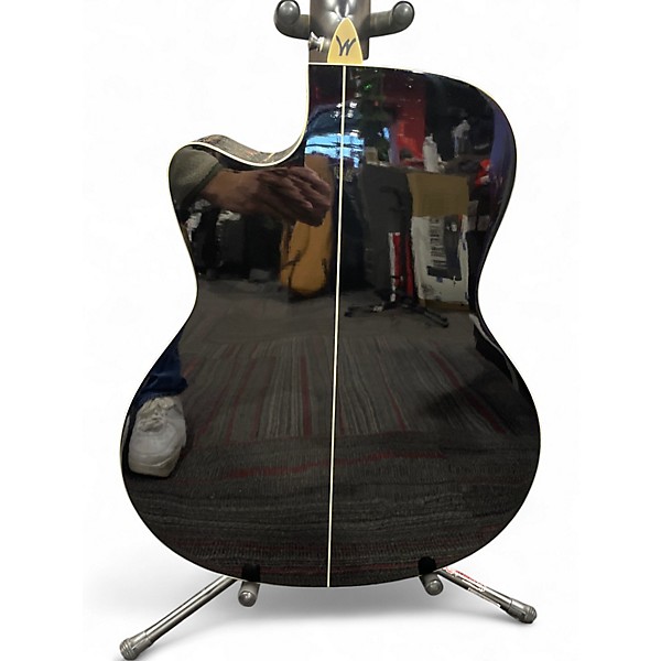 Used Washburn DFBACEB ASH BURL Acoustic Electric Guitar