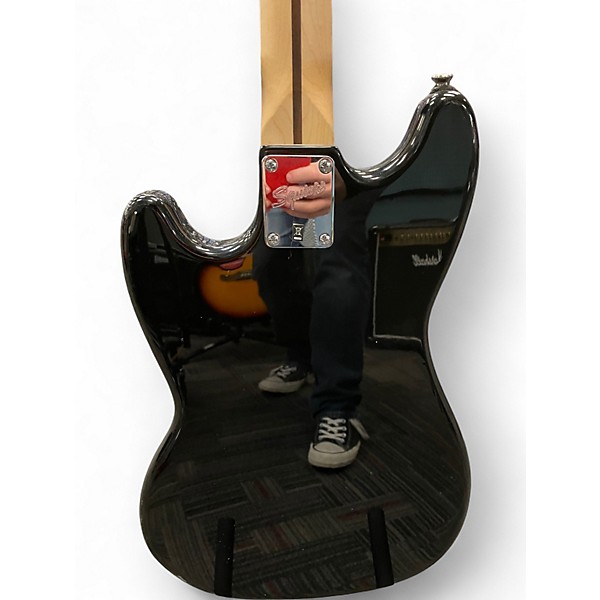 Used Squier Bronco Black Electric Bass Guitar