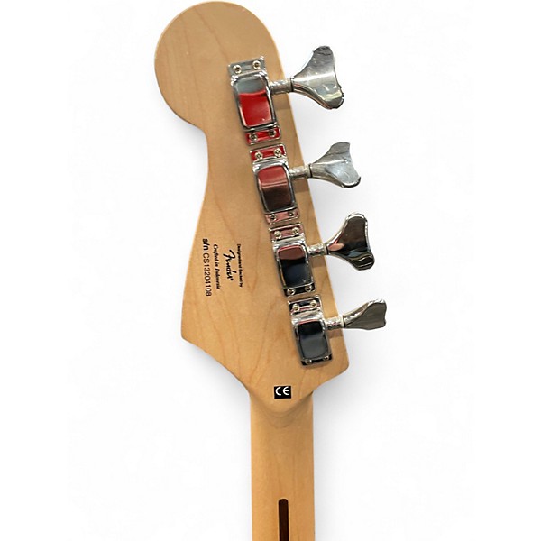 Used Squier Bronco Black Electric Bass Guitar