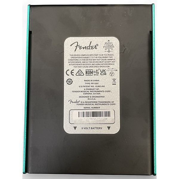 Used Fender Marine Layer Reverb Effect Pedal