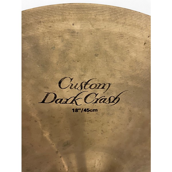Used Zildjian 18in K Custom Dark Crash Cymbal