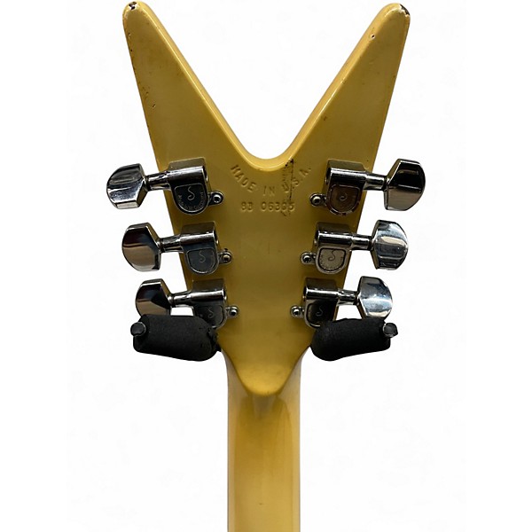 Vintage 1983 Dean Baby V White Solid Body Electric Guitar