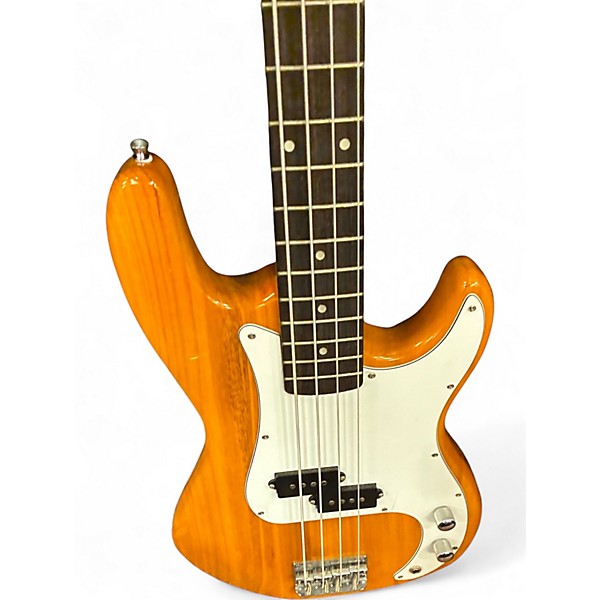 Used Glarry P BASS Natural Electric Bass Guitar