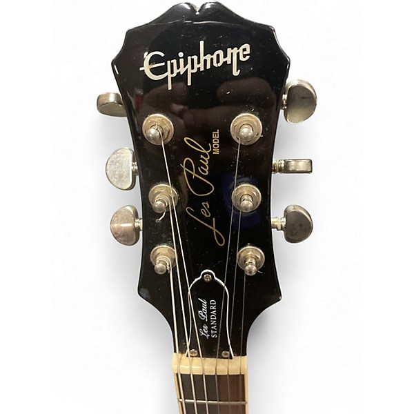 Used Epiphone Les Paul Standard Black Solid Body Electric Guitar