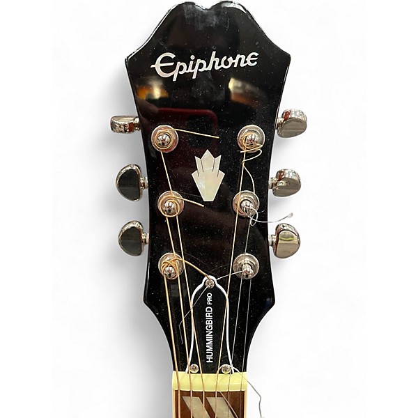 Used Epiphone Hummingbird Pro 2 Color Sunburst Acoustic Electric Guitar