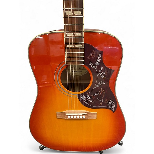 Used Epiphone Hummingbird Pro 2 Color Sunburst Acoustic Electric Guitar