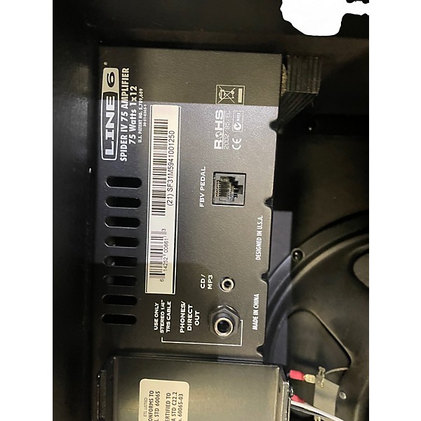 Used Line 6 Spider IV 75W 1x12 Guitar Combo Amp