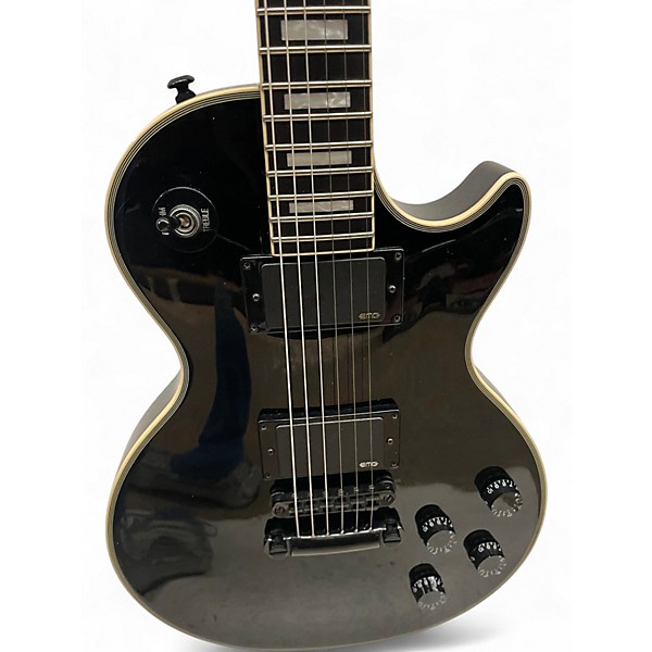 Used Epiphone MKH Les Paul Custom Black Solid Body Electric Guitar