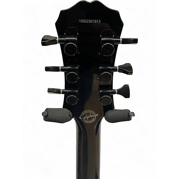 Used Epiphone MKH Les Paul Custom Black Solid Body Electric Guitar