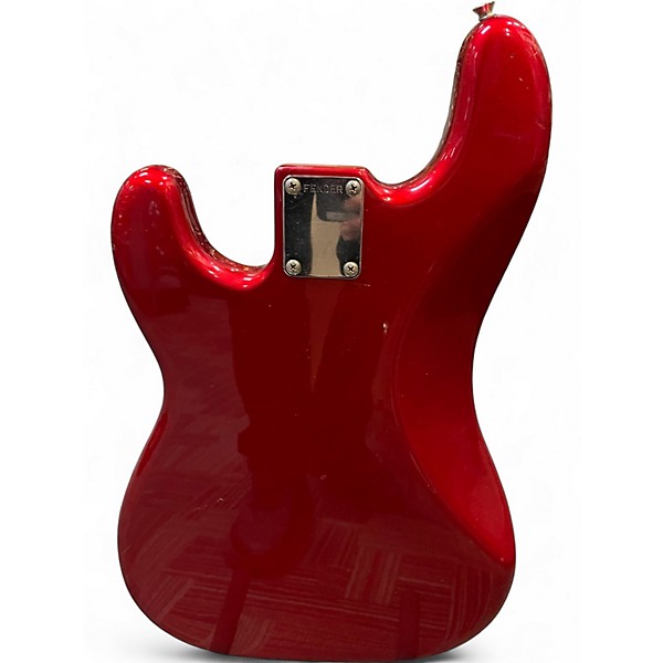 Vintage 1987 Fender Jazz Bass Made in Japan Candy Apple Red Metallic Electric Bass Guitar