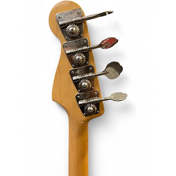 Vintage 1987 Fender Jazz Bass Made in Japan Candy Apple Red Metallic Electric Bass Guitar