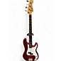 Vintage 1987 Fender Jazz Bass Made in Japan Candy Apple Red Metallic Electric Bass Guitar