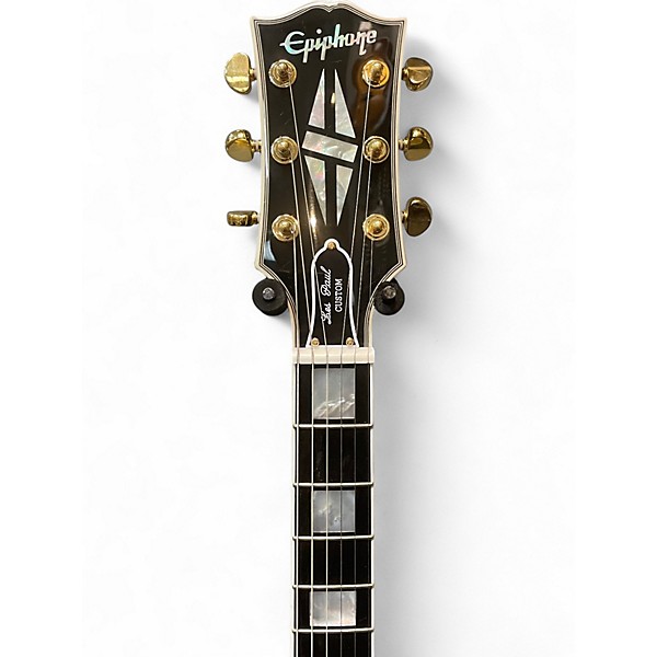 Used Epiphone LES PAUL CUSTOM INPSIRED BY GIBSON Black Solid Body Electric Guitar