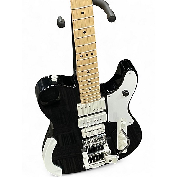 Used Fender JACK WHITE TRIPLECASTER Black and White Solid Body Electric Guitar