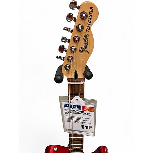 Used Fender Standard Telecaster Candy Apple Red Metallic Solid Body Electric Guitar