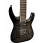 Used Jackson JS22Q-7 Trans Black Solid Body Electric Guitar thumbnail