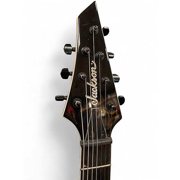 Used Jackson JS22Q-7 Trans Black Solid Body Electric Guitar