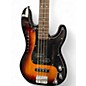 Used Squier AFFINITY SERIES PJ BASS Brown Sunburst Electric Bass Guitar
