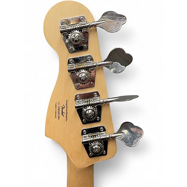 Used Squier AFFINITY SERIES PJ BASS Brown Sunburst Electric Bass Guitar