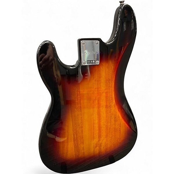 Used Squier AFFINITY SERIES PJ BASS Brown Sunburst Electric Bass Guitar