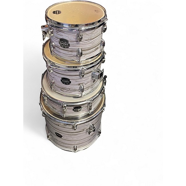 Used Mapex 5 Piece VENUS WHITE MARBLEWOOD Drum Kit