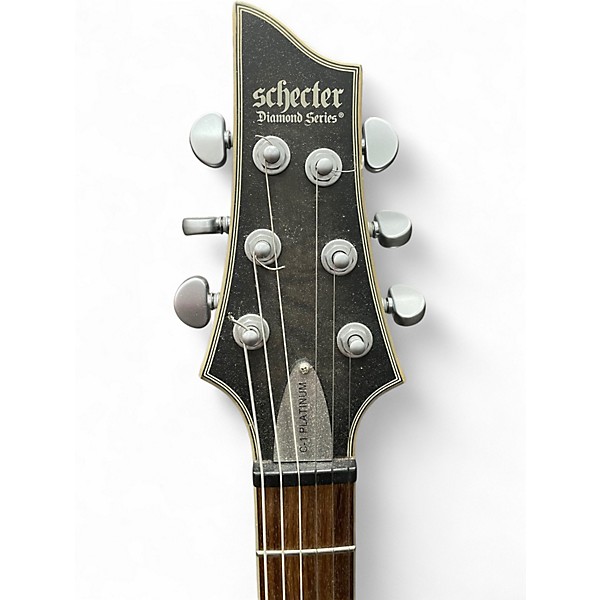 Used Schecter Guitar Research C1 Platinum Translucent black Solid Body Electric Guitar