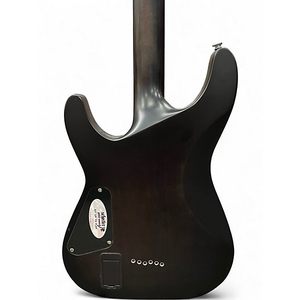 Used Schecter Guitar Research C1 Platinum Translucent black Solid Body Electric Guitar