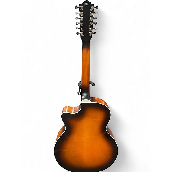 Used Guild F-2512E Deluxe Westerly 2 Color Sunburst 12 String Acoustic Electric Guitar