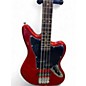 Used Squier JAGUAR BASS Candy Apple Red Electric Bass Guitar