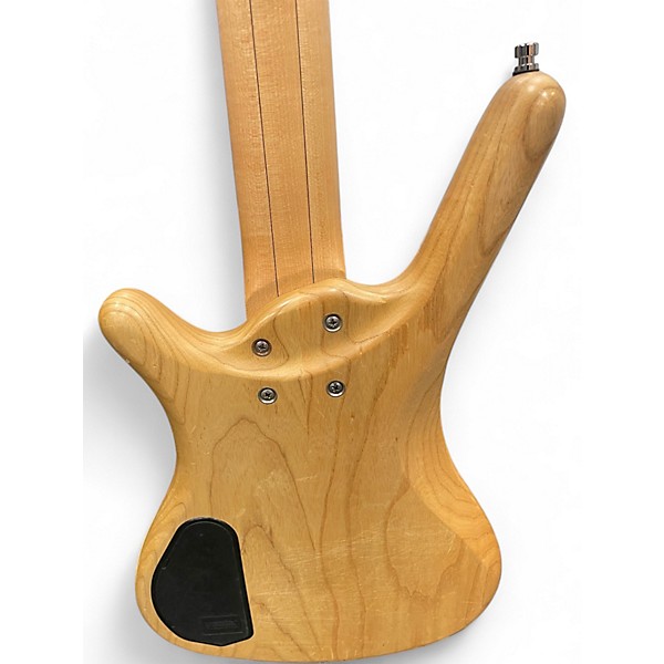 Used Warwick Corvette 5 String Double BUCk Natural Electric Bass Guitar