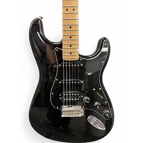 Used Fender Player Stratocaster Black Solid Body Electric Guitar