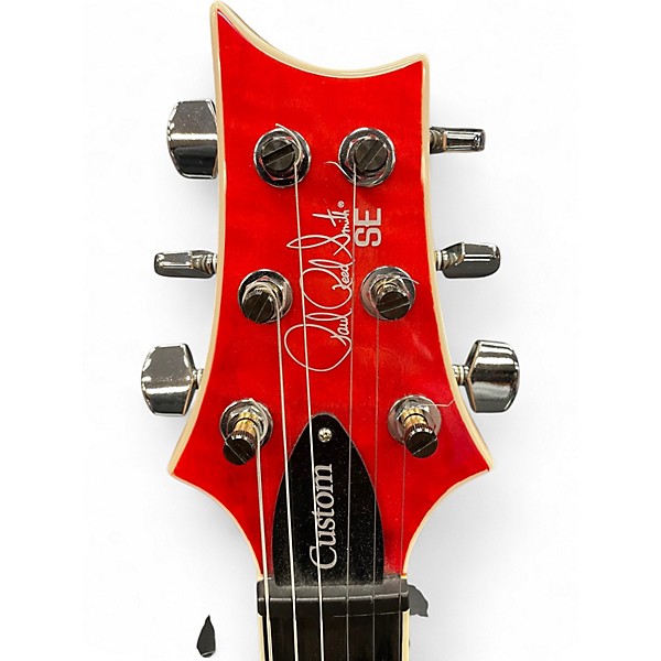 Used 2023 PRS SE Custom 24 Trans Red Solid Body Electric Guitar