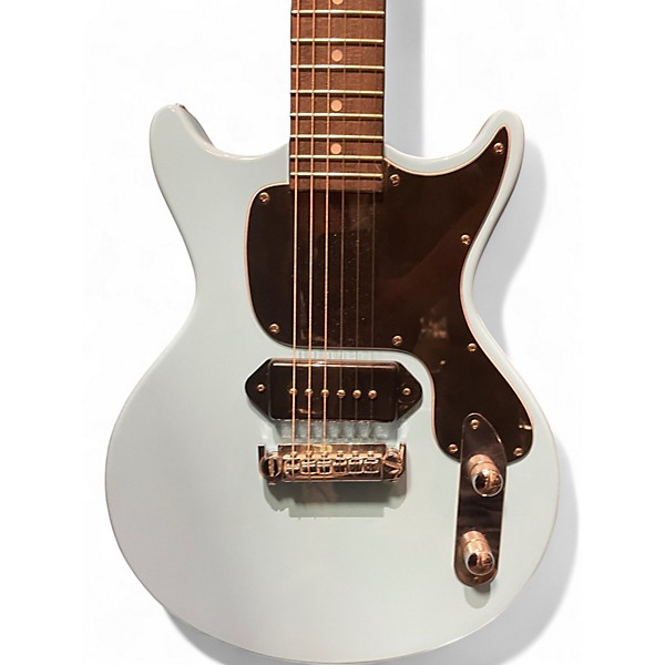 Used West Creek Guitars DC P90 Double Cutaway Blue Solid Body Electric Guitar