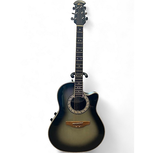 Used Ovation CC57 CELEBRITY SILVER BURST Acoustic Guitar