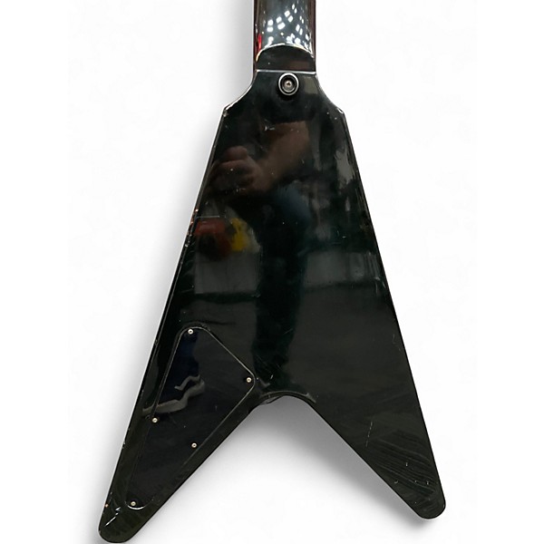 Vintage 1985 Gibson Flying V Black Solid Body Electric Guitar