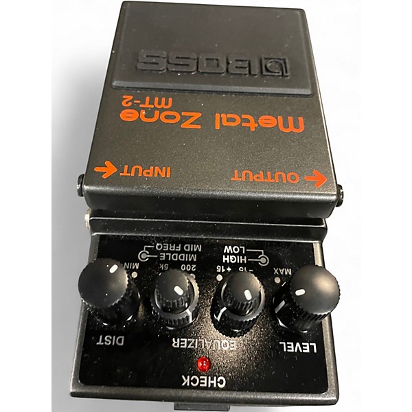 Used BOSS MT2 Metal Zone Distortion Effect Pedal