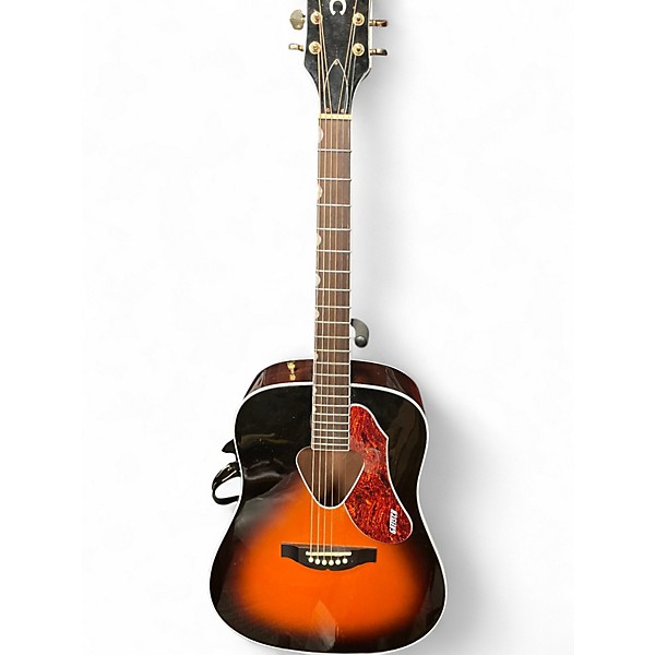 Used Gretsch Guitars G5024E Rancher 2 Color Sunburst Acoustic Electric Guitar