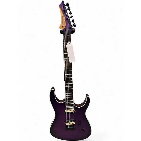 Used Leojaymz Monsoon Purple Burst Solid Body Electric Guitar