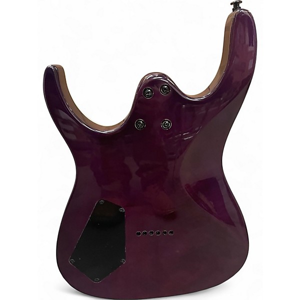 Used Leojaymz Monsoon Purple Burst Solid Body Electric Guitar