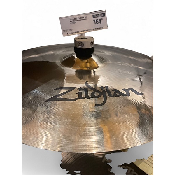 Used 2024 Zildjian 15in A Custom Fast Crash Cymbal