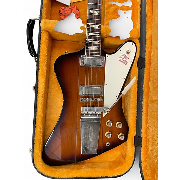 Used Gibson Custom VOS 1963 Firebird V 2 Color Sunburst Solid Body Electric Guitar